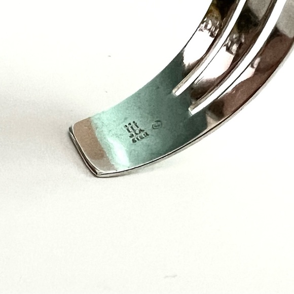 James Avery modernist retired triple bar wide cuff bracelet - Picture 10 of 13